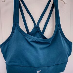 New! Women's Teal Sports Bra Size Large